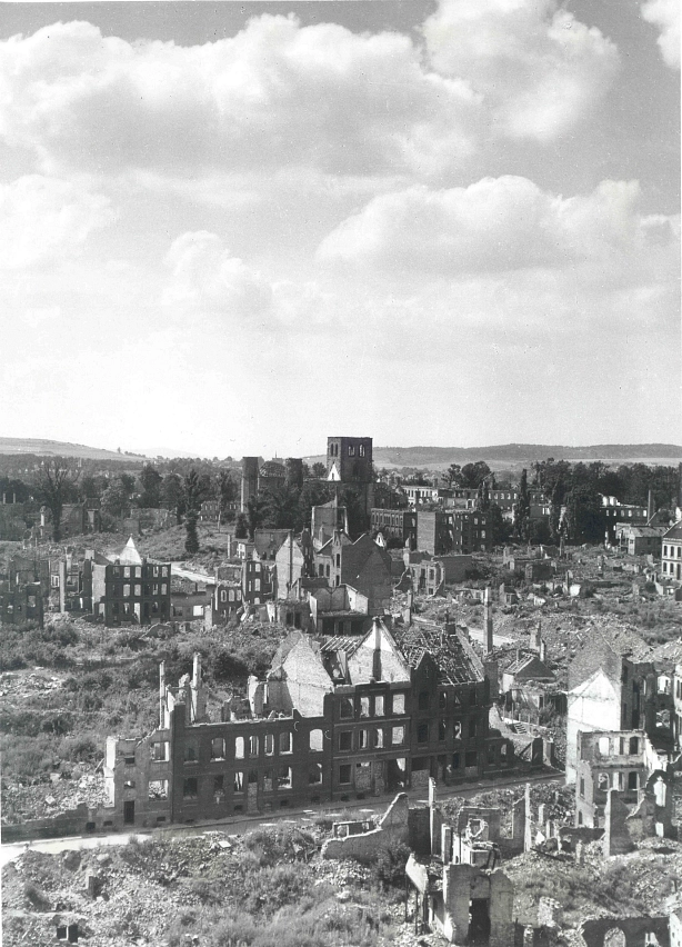 Zerstörung der Stadt am 22. März 1945