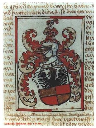 Das kaiserliche Wappenprivileg für Hildesheim, ausgestellt im Jahr 1528, Signatur: StadtA HI Best. 1 Nr. 419 © Stadtarchiv Hildesheim