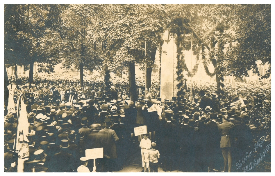 Kriegerdenkmal Inf.-Reg. 79 (Steingrube) Enthüllung 1920